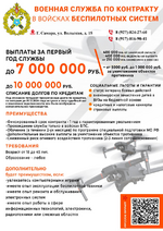 ВОЕННАЯ СЛУЖБА ПО КОНТРАКТУ В ВОЙСКАХ БЕСПИЛОТНЫХ СИСТЕМ